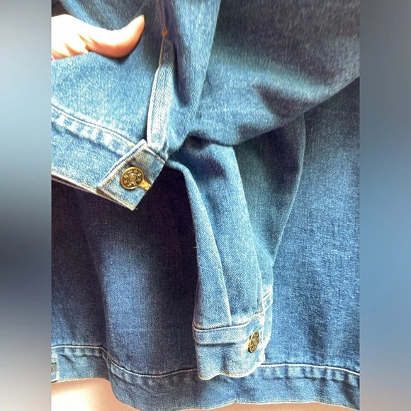 Vintage Aladdin Casino Las Vegas Embroidered Denim Jean Jacket XL Unisex - Picture 6 of 9